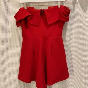Red romper